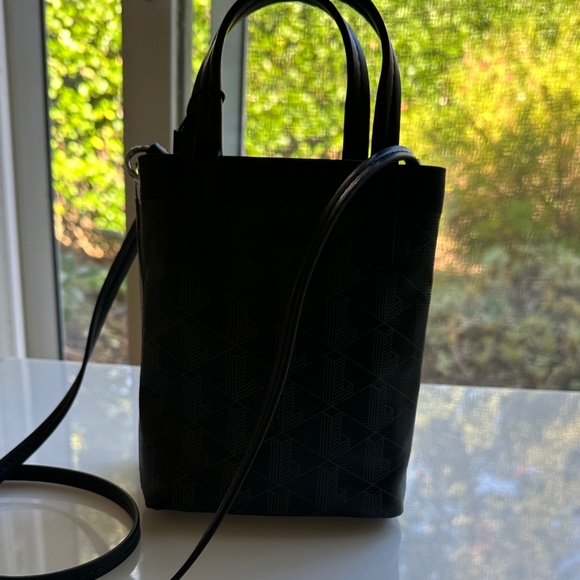 Lacoste Black Patterned Crossbody Bag - Picture 4 of 10